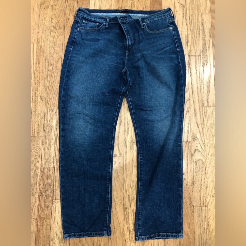 Levi's Blue Boyfriend Jeans Size 16 M